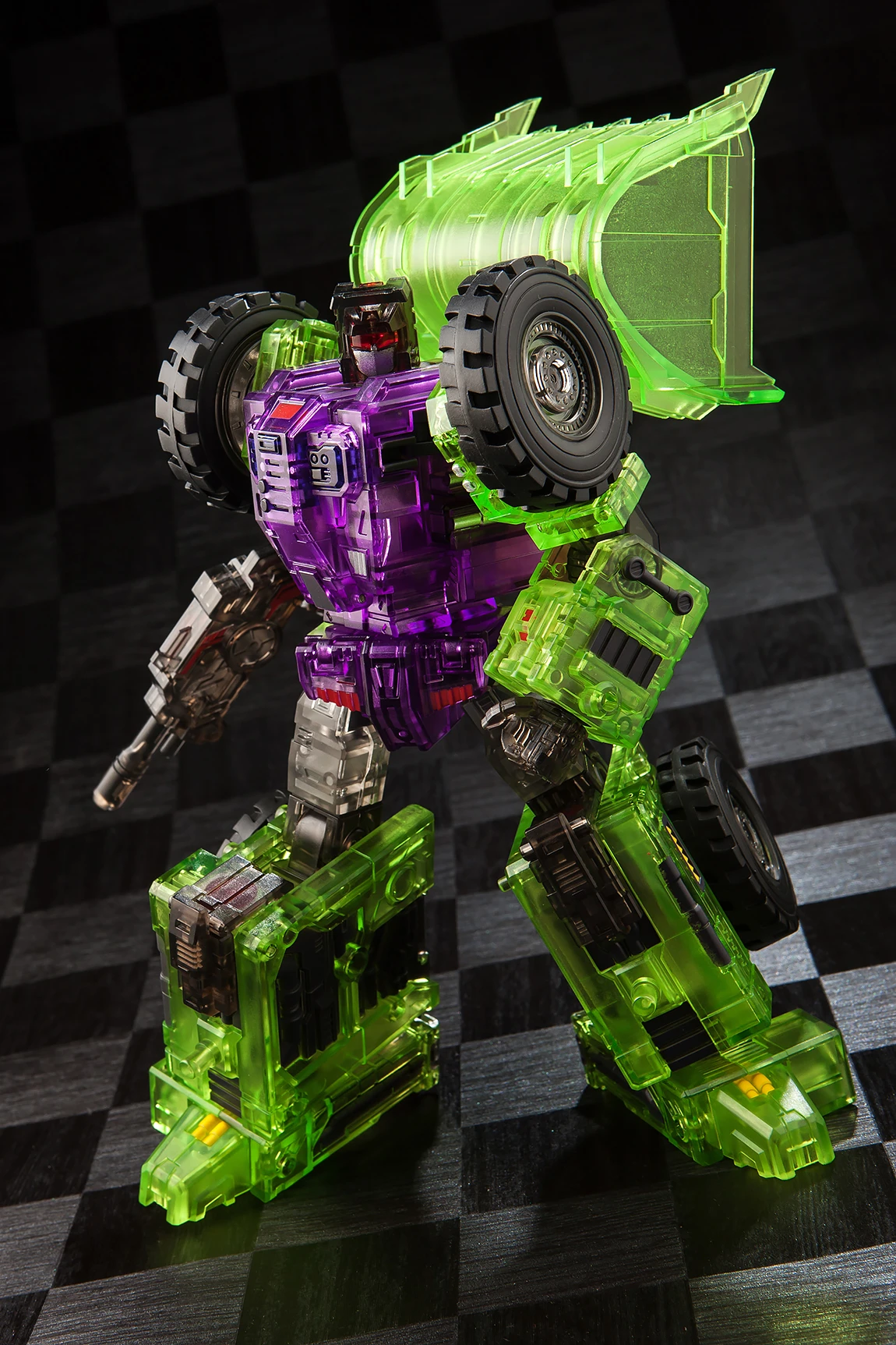 Toyworld TW-C07C Constructor Devastator Clear Version Full Set Of 6 Figures TW-07C Clear Constructor - Image 9