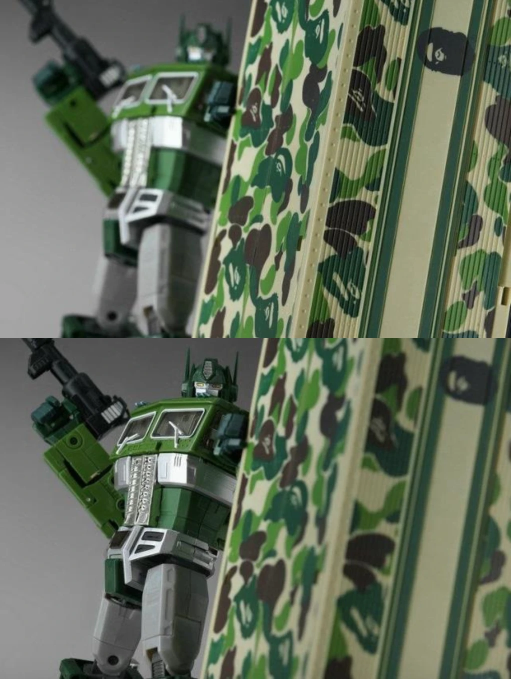 4th Party MP10A Optimus Prime Convoy Bape Green Camo Version - Image 5