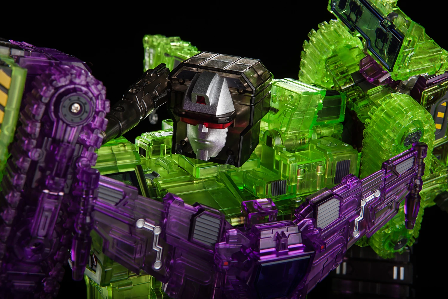 Toyworld TW-C07C Constructor Devastator Clear Version Full Set Of 6 Figures TW-07C Clear Constructor - Image 3