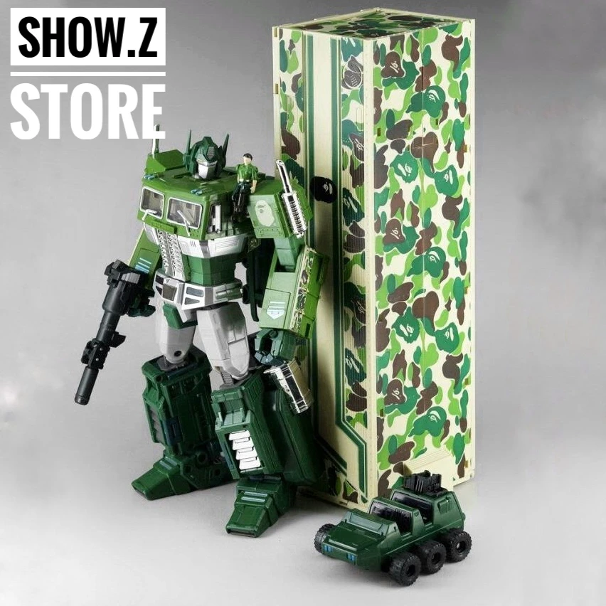 4th Party MP10A Optimus Prime Convoy Bape Green Camo Version - Image 2