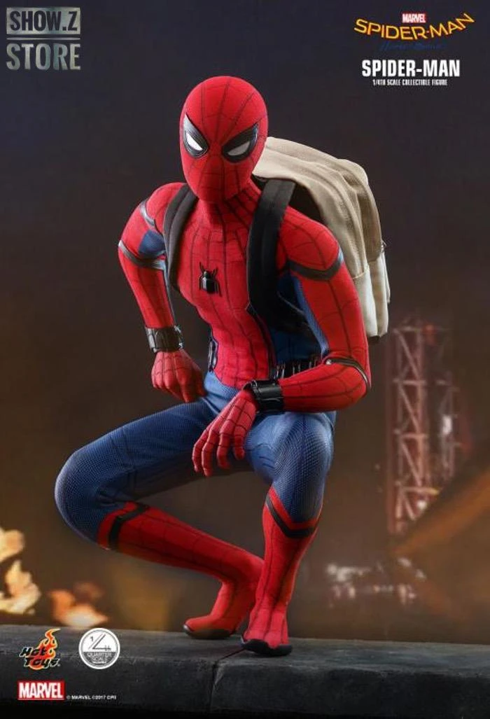Hot Toys HotToys HT QS015 1/4 Spider-Man Homecoming Collectible Figure Deluxe Version - Image 7