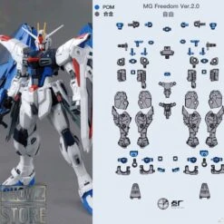 Point Factory Studio Metal Parts For Bandai MG ZGMF-X10A Freedom Gundam Ver. 2.0