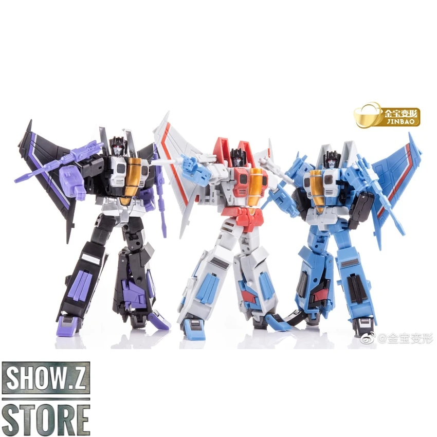 Jinbao DF-06 Air Craft: Battlers Starscream, Skywarp & Thundercracker Set Of 3 - Image 2